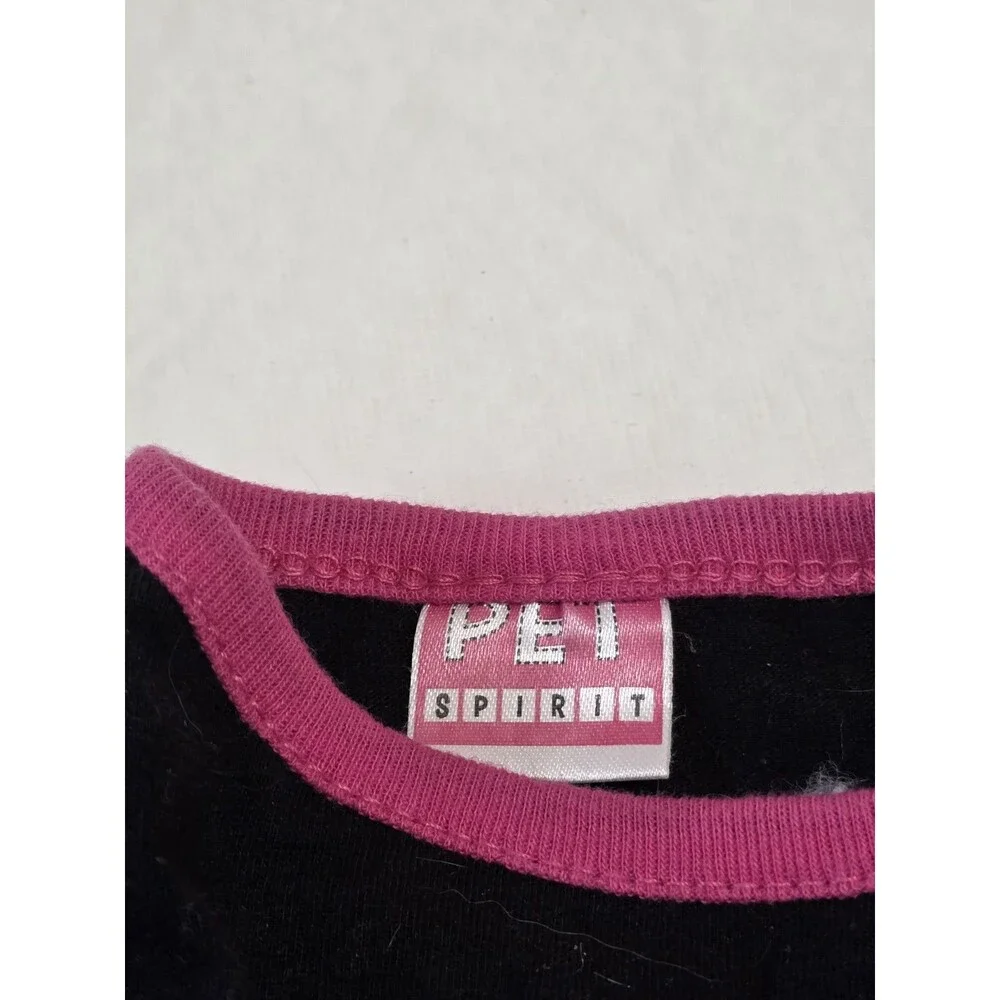 Pet Spirit 'I Heart My Mom' Pink and Black Dog Dress Size Small